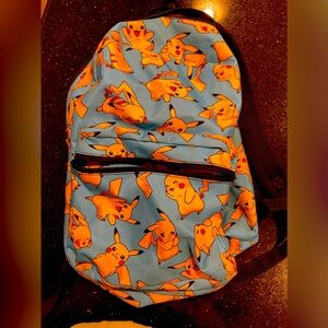 Pokemon brand backpack. Pikachu! Excellent condition